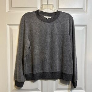 xxxNWT Workshop Republic Women's Gray Long Sleeves Crew Neck Sweater Size M Med